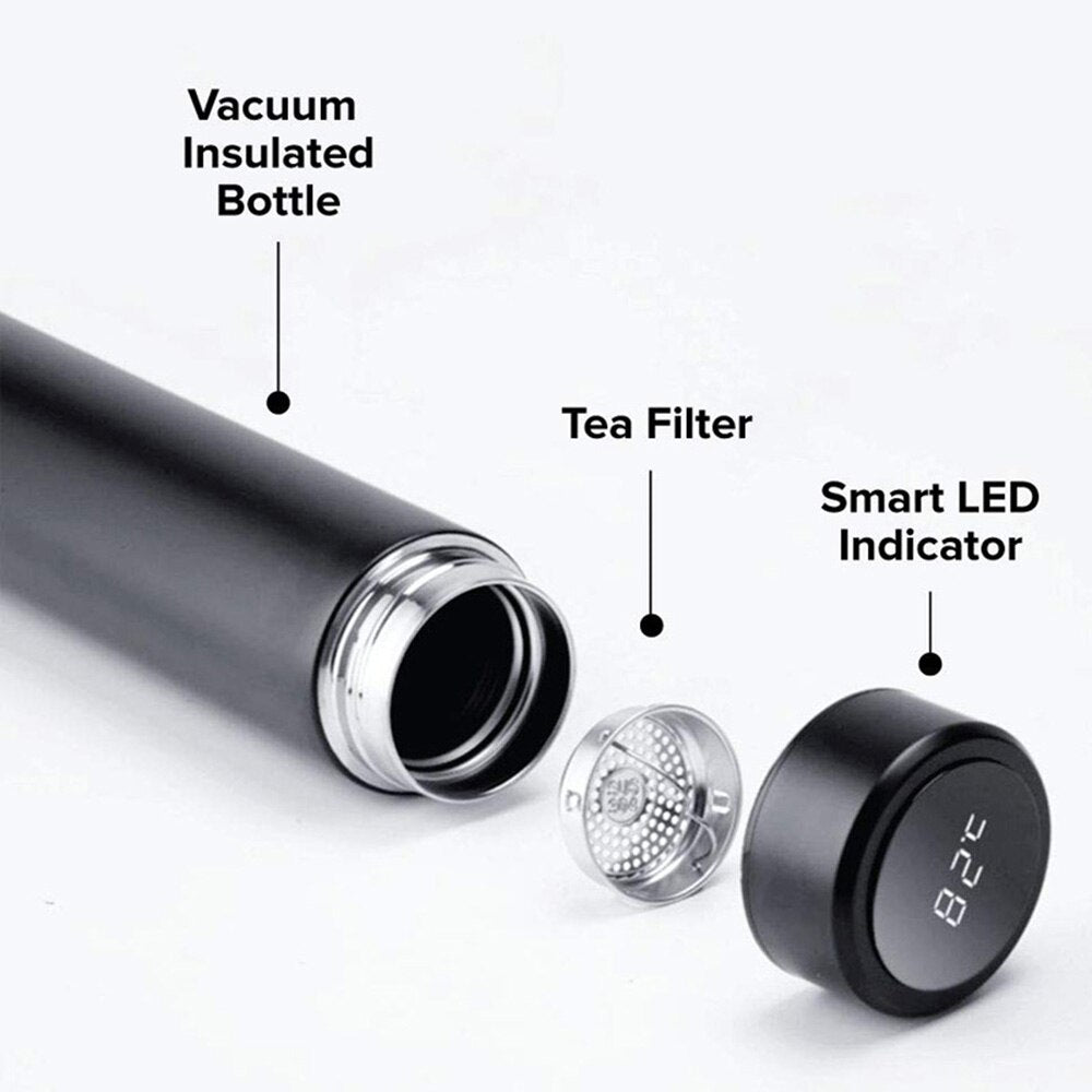 TempoSip Smart - Borraccia Termica con Display LED 500ml